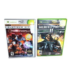 Xbox Live Activision Video Game Bundle Soldier of Fortune & MechAssault